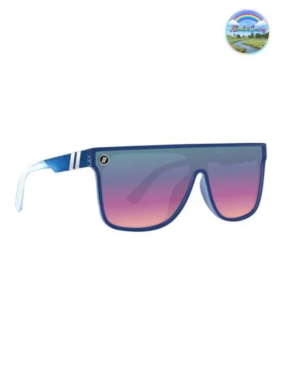 Polarized Shield Sunglasses with Flat-Top Design, UV Protection, Unisex
