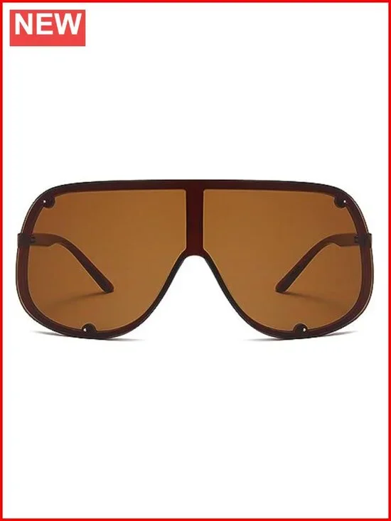 Oversized Shield Sunglasses UV400 Protection Trendy Y2K Shades