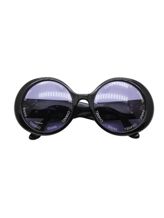 Chanel Paris Sunglasses Eyewear CC Logo Black Vintage