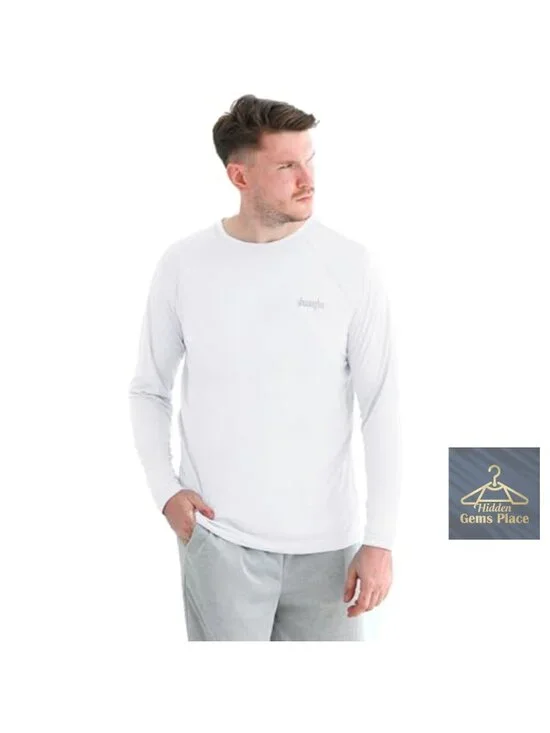 UPF 50+ Long Sleeve Rash Guard Shirt for Men - Lightweight Quick Dry UV Sun