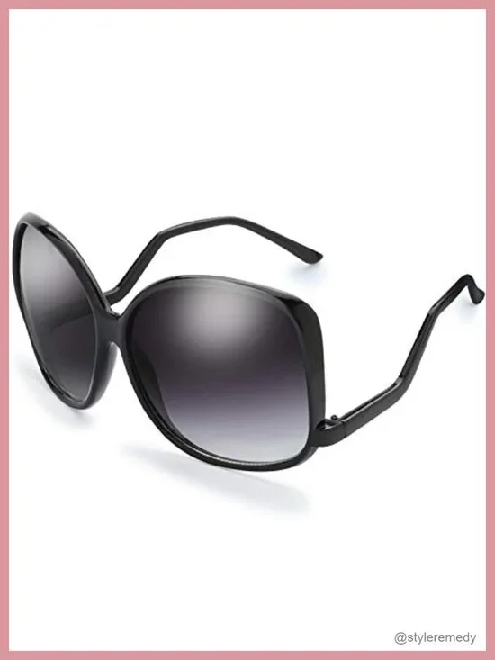 Oversized Jackie O Sunglasses with 100% UV Protection