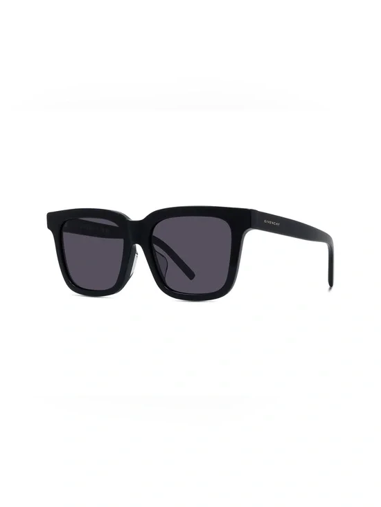 Givenchy Black Square Frame Sunglasses with Dark Lenses