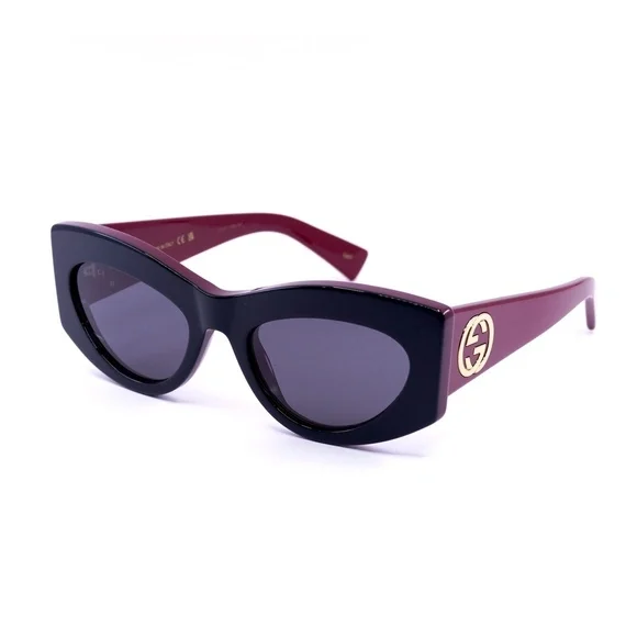 NWT Gucci GG1843S-006-53 Black On 53mm Sunglasses