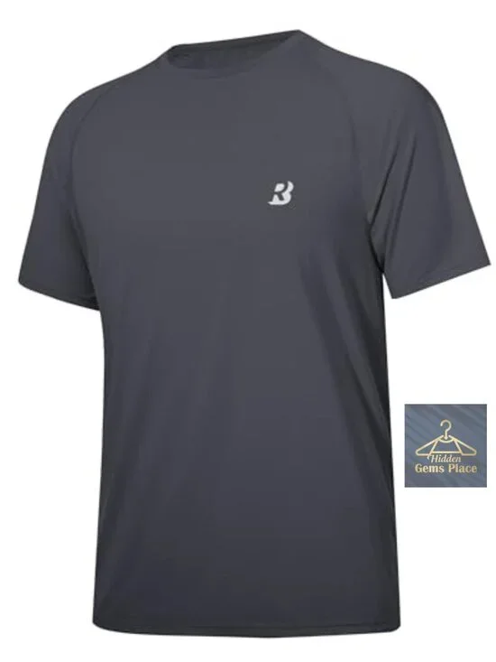 Men's UPF 50+ Rash Guard Shirt Quick Dry Swim Tee