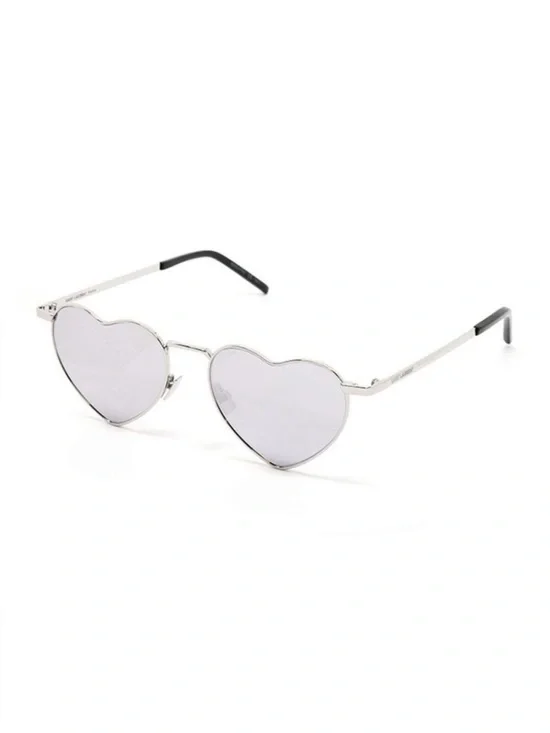 NWT Saint Laurent Heart-Shaped Sunglasses with Lenses