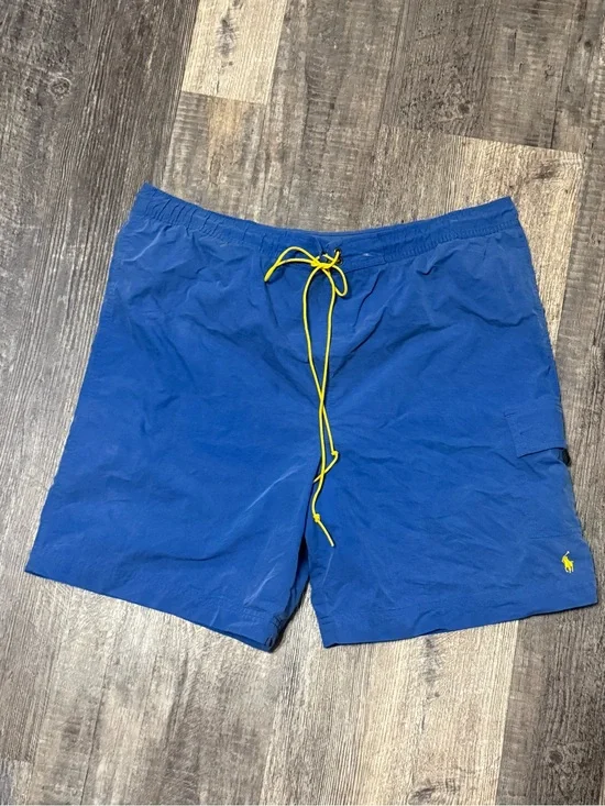 Polo by Ralph Lauren Royal Blue Swim Trunks with Yellow Pony