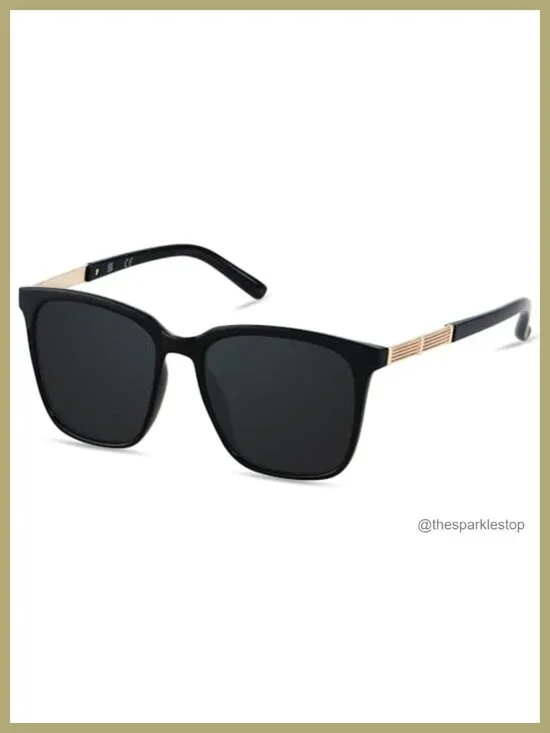 Oversized Square Sunglasses for Women UV400 Polarized Retro Shades