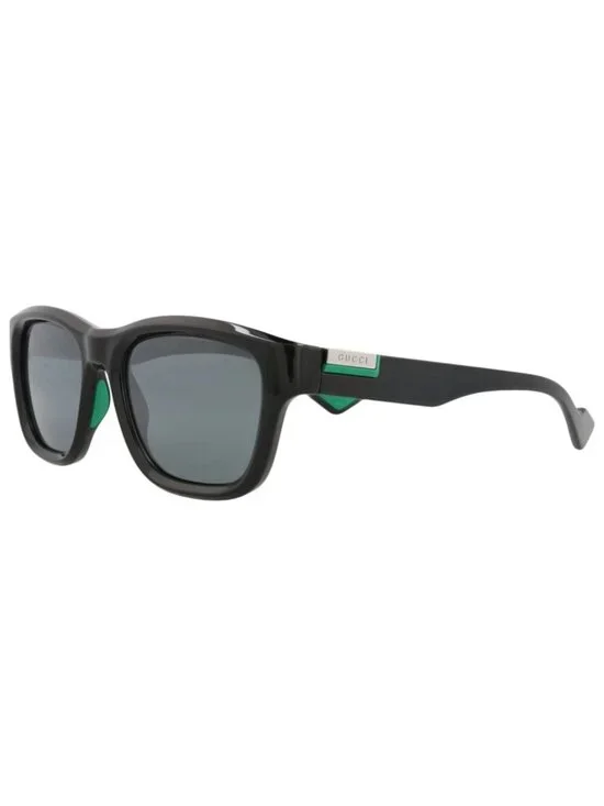 New Gucci Women's Sunglasses Square Rectangle Injection Frame Mens Black Black
