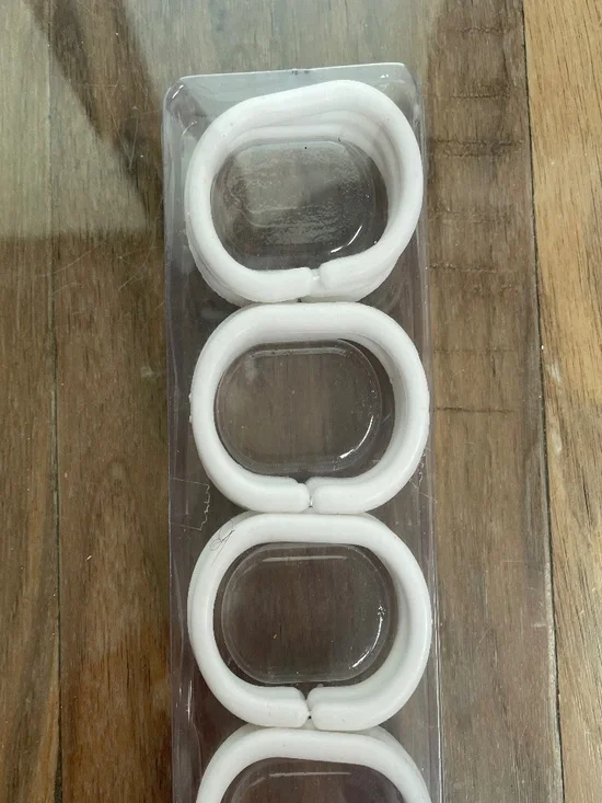 New 12-Piece Set, Shower Curtain Hooks