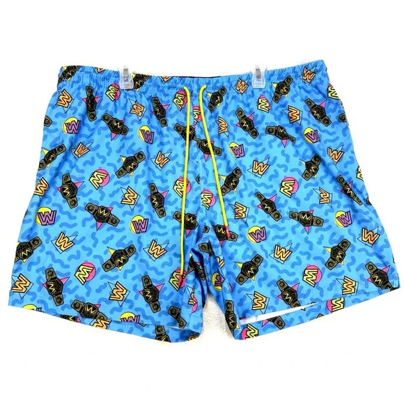 RSVLTS WWE In Your House Hybrid Shorts 3XL KUNUFLEX Swim‎ Trunks No Liner Retro