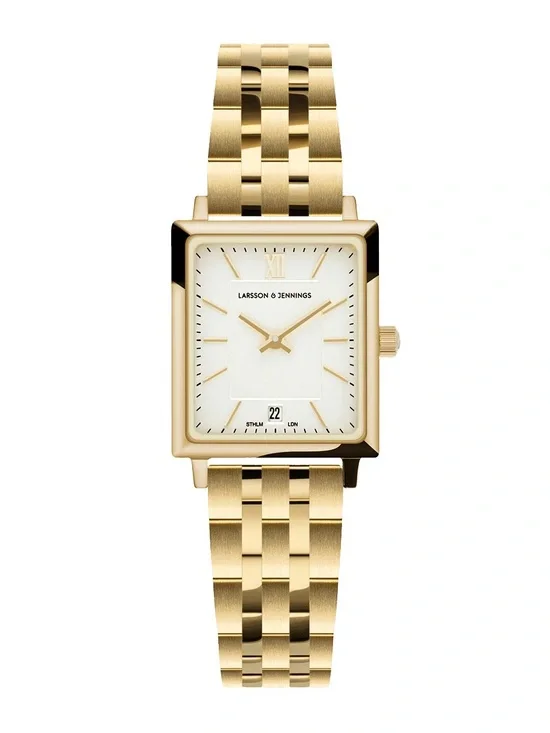 Women's Small Gold Watch - Larsson & Jennings Boyfriend Mini