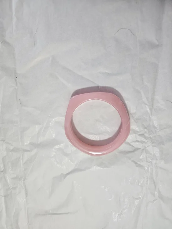 Pink Resin Bangle Bracelet