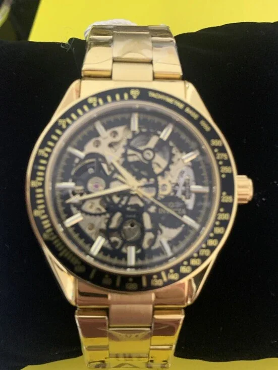 Invicta Objet D Art Automatic Men's Watch - 43mm. Gold (AIC-49502) New