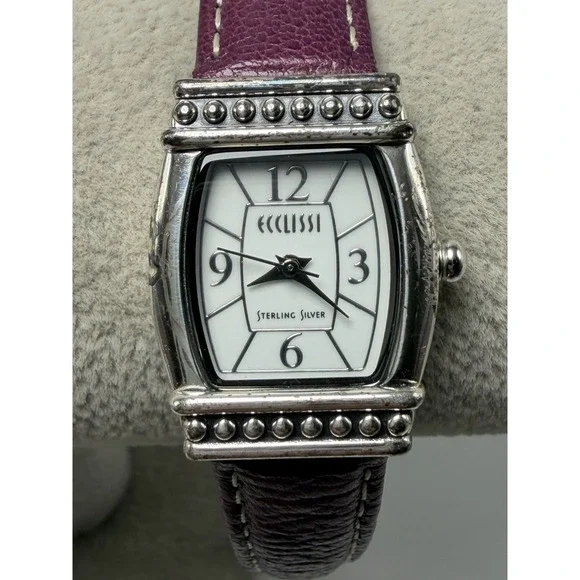 Ecclissi 23520 New Battery Sterling Silver 925 Ladies Watch 21MM 7.25