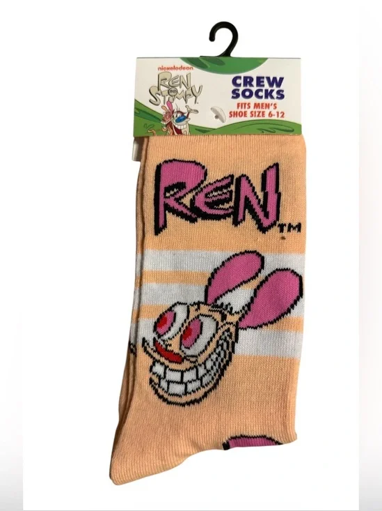 Nickelodeon Ren & Stimpy Character Crew Socks