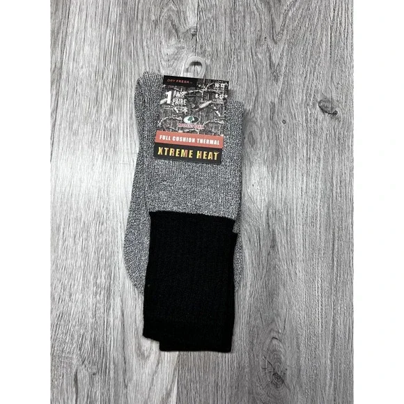 Mossy Oak Full‎ Cushion Thermal Xtreme Heat Socks Shoe Size 6-12