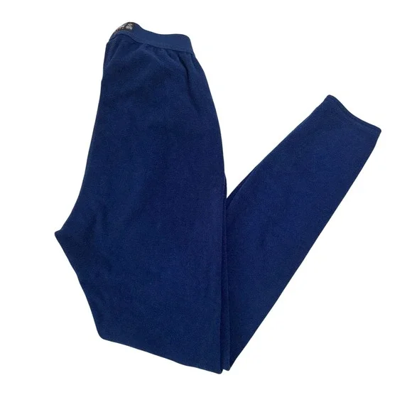 Patagonia Capilene Fleece Base Layer Long Johns Tights Size M Navy Blue USA‎