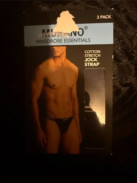 Murano Black Cotton Stretch Jock Strap – 3 Pack