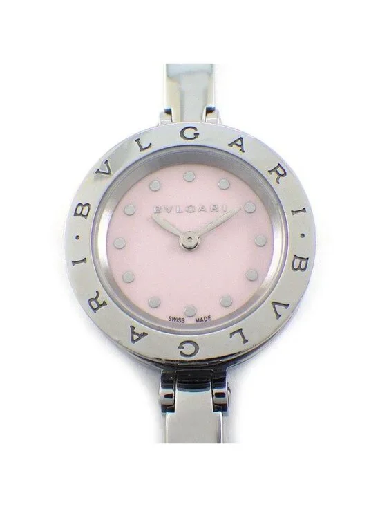 Bvlgari B.Zero1 Bangle Watch S Pink Dial SS Quartz Analog