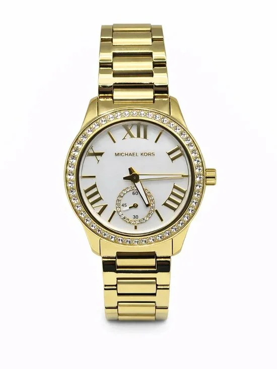Michael Kors Sage Women's Gold-Tone White Dial Watch MK4805