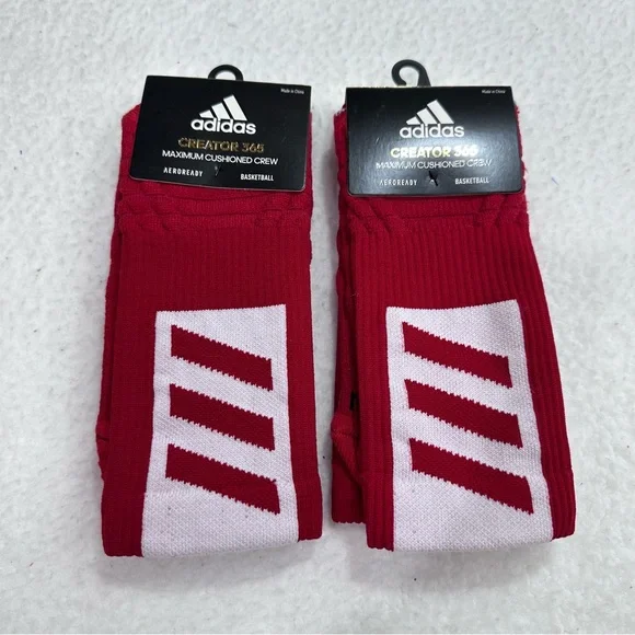 Red Adidas Socks