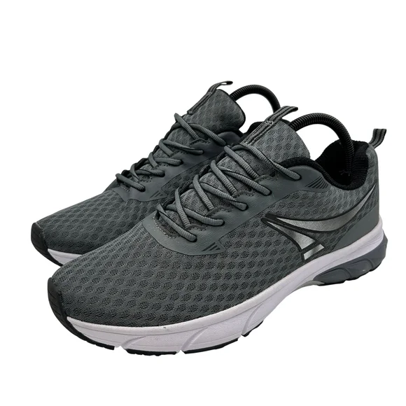 Crane Shoes Mens Size 9.5 Memory Foam Gray Athletic Running Sneakers Aldi 52270