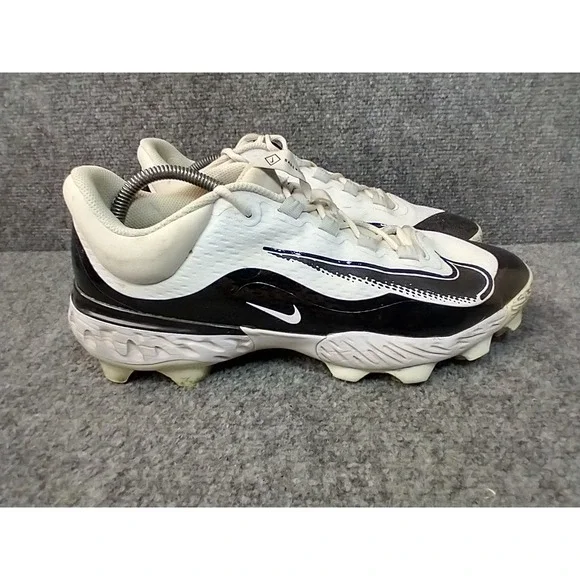 Nike React Huarache 2 Baseball Cleats Men 11.5 White Black FD6255-101