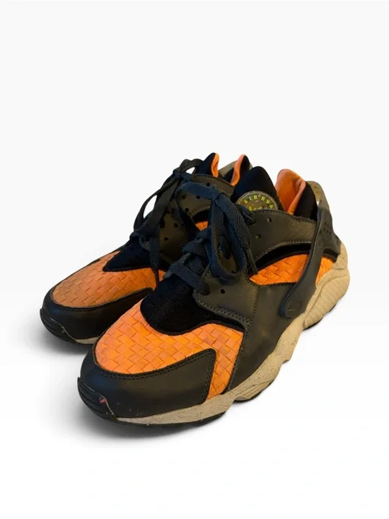 Nike Air Huarache Crater Premium Black Atomic Orange Men’s 8.5