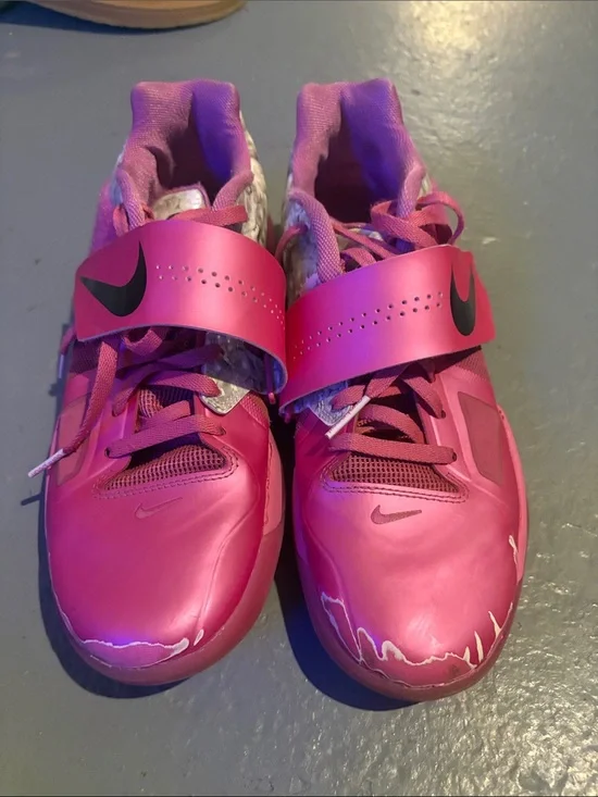Nike Pink Girls' Athletic Strap Sneakers