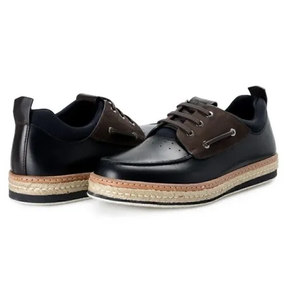 Salvatore Ferragamo Fiano Leather Boat Shoes