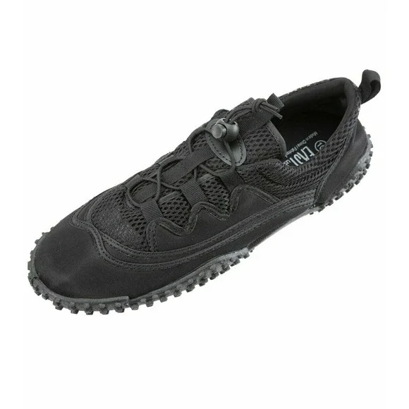 Easy USA Men's Laced Water Shoes‎ Size 7 Black NEW