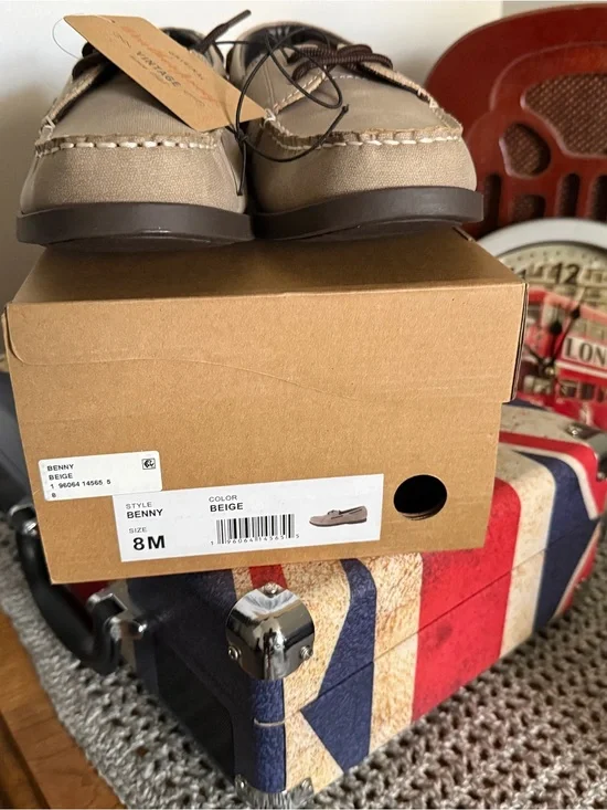 Benny Men's Beige Casual Boat Shoes