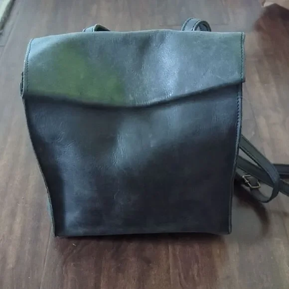 Brandy Melville Black Leather Backpack