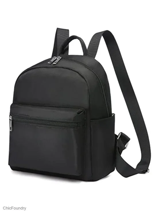 Waterproof Nylon Mini Backpack for Women Lightweight Travel Daypack