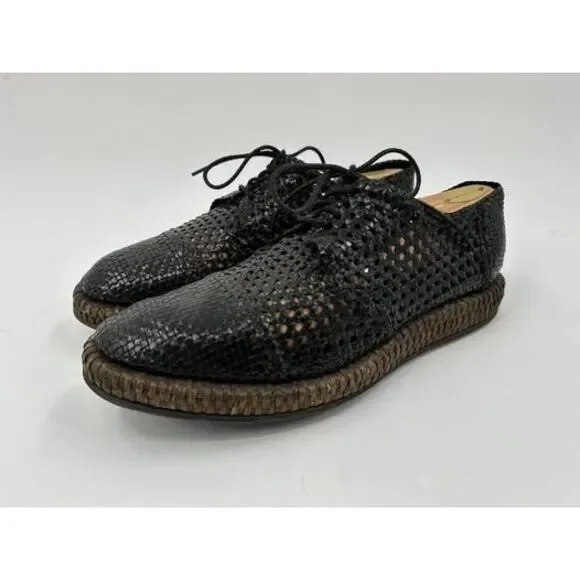 DOLCE & GABBANA Men’s Perforated Leather Lace-Up Derby Casual Shoes US 11.5