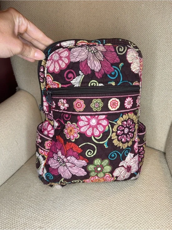 Vera Bradley mod floral pink Quilted Floral Mini Backpack