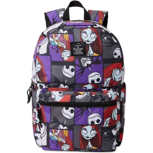 Disney Nightmare Before Christmas Jack Sally AOP Backpack 17