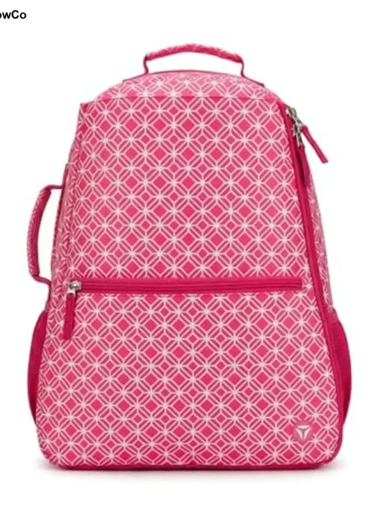 Tennis Racket Backpack for Women, Lightweight Polyester Backpack, Holds 2