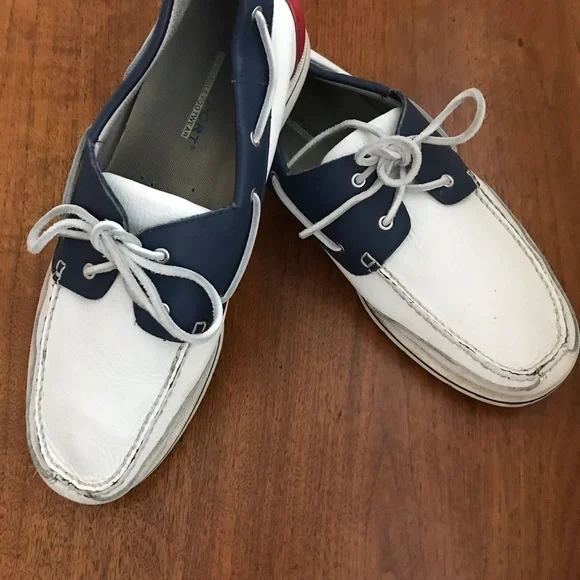 Rockport Men’s Leather Patriotic Boat Shoe