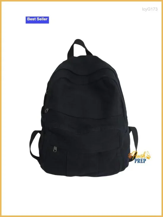 Boho Canvas Backpack Women Vintage College Fairy Grunge Hippie Y2K Large
