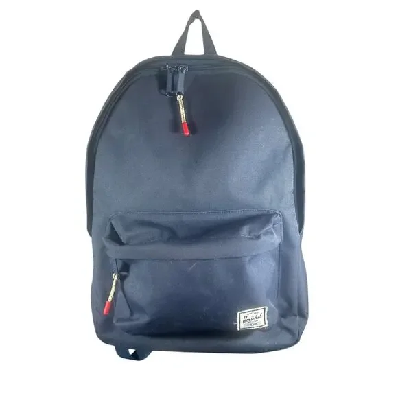 Herschel Classic Backpack Navy Blue Medium Unisex Striped Lining Durable