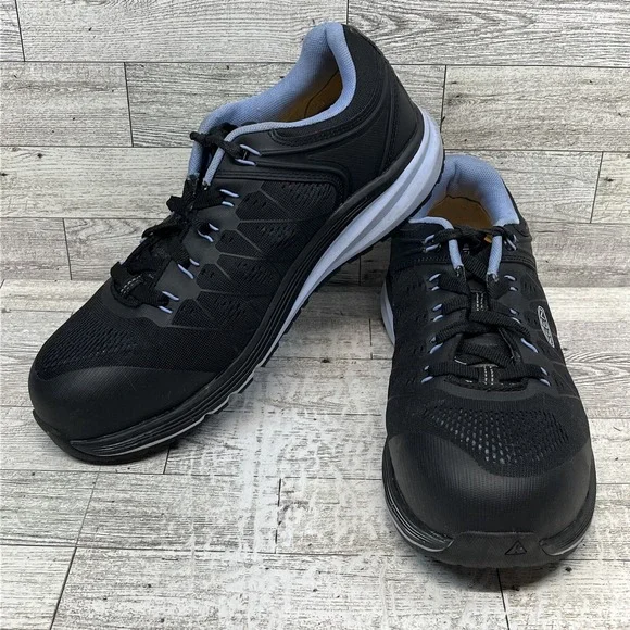 Keen Utility Vista Energy Black Blue Carbon‎ Toe Work Shoes Women Size 9.5M