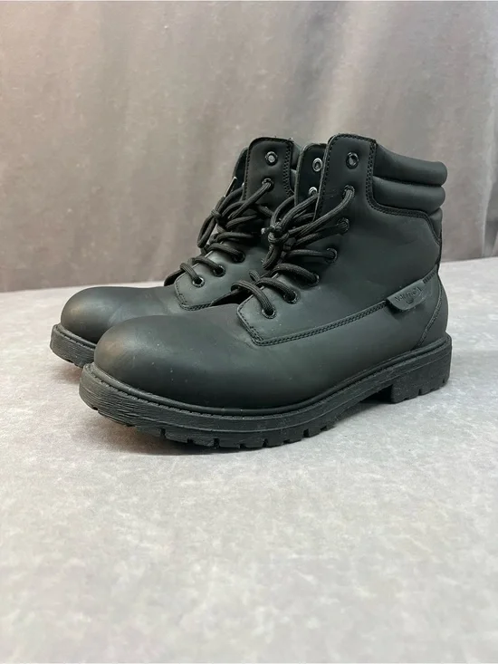 Nautica Men's Black Lace-Up Ankle Boots