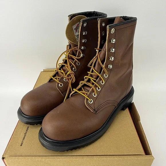 Red Wing 2233 SuperSole 8 Inch Steel Toe Work Boots Mens 6.5 D Brown NIB