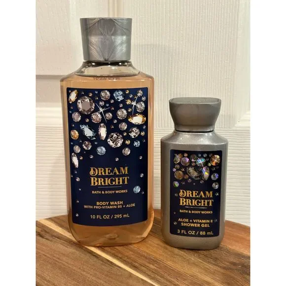 Bath & Body Works Dream Bright Gift Set Body Wash 10oz / Shower Gel 3oz
