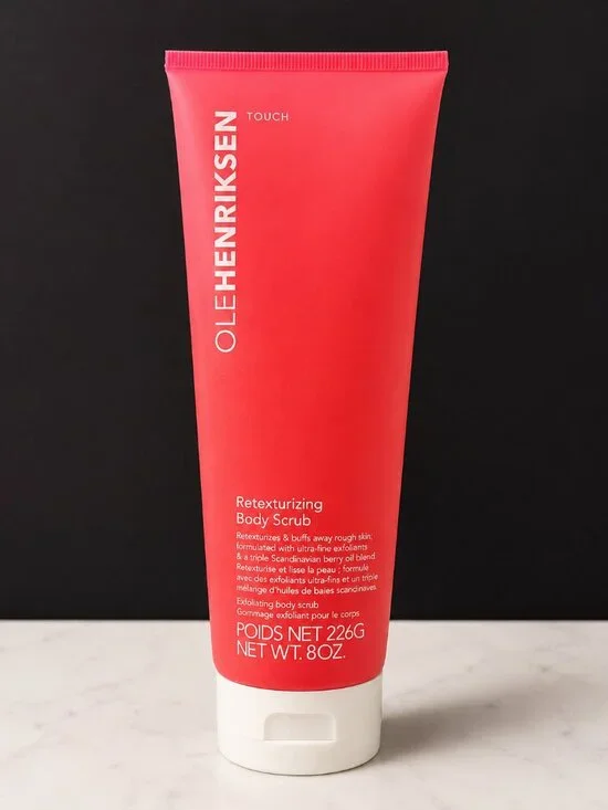 NWOB OLEHENRIKSEN Touch Retexturizing Body Scrub 8 oz Full Size