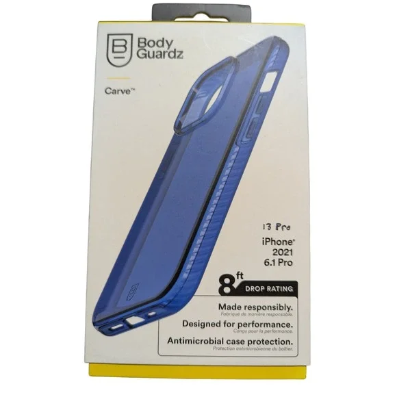 L6. BodyGuardz Carve Case Apple iPhone 13 Pro (2021 6.1 Pro) In‎ Classic Blue