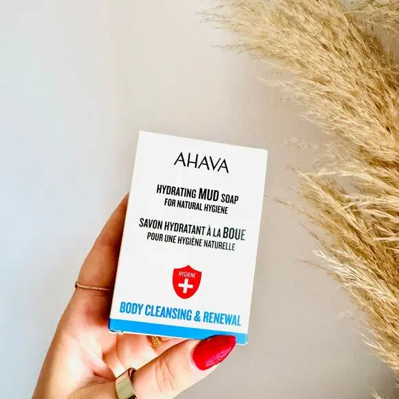 NEW AHAVA Hydrating Dead Sea Mud Soap Body Cleansing & Renewal Mineral Bar Wash