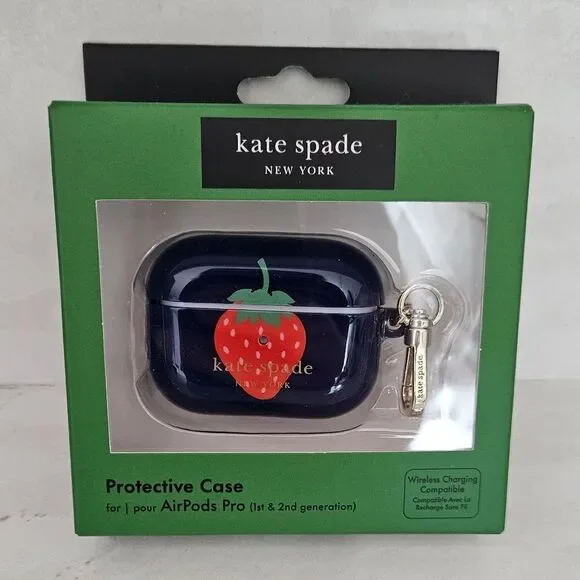 Kate Spade Navy AirPods Pro Case with Strawberry Design