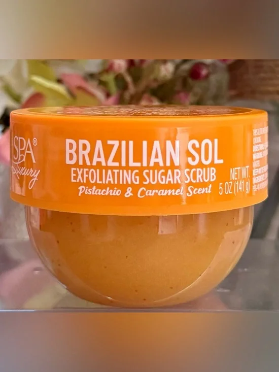 🆕🍡 SPA LUXURY LIMITED EDITION BRAZILIAN SOL “PISTACHIO & CARAMEL” SUGAR SCRUB!